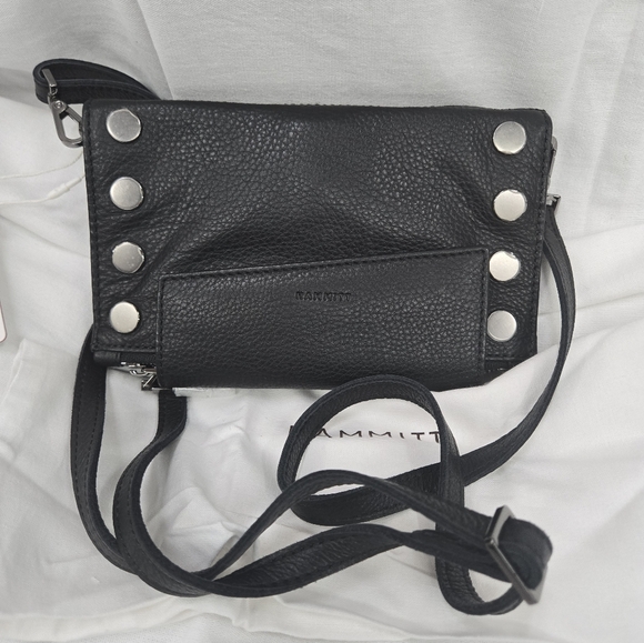 Hammitt Levy Wallet/Crossbody Black and Gunmetal - Picture 14 of 16